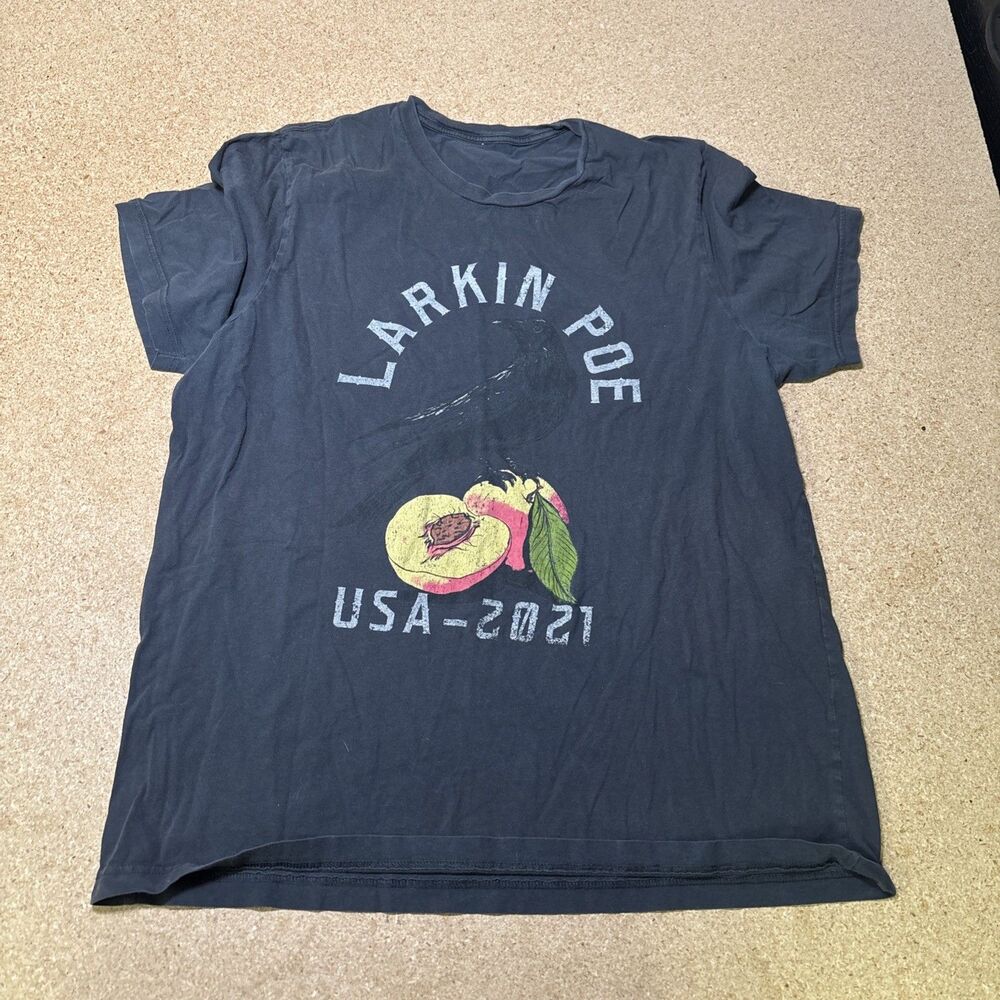 Larkin Poe Band Peach Graphic Shirt 2021 Size XL D2